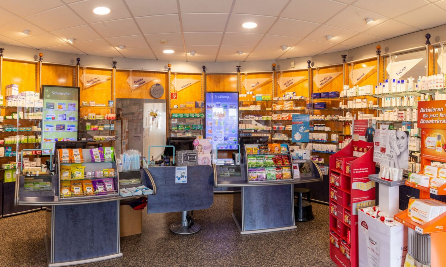 Montanus Apotheke Verkaufsstand